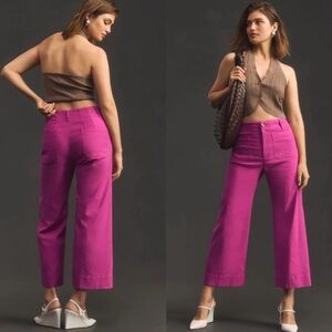 Anthropologie Maeve The Colette pants in Pink 28p